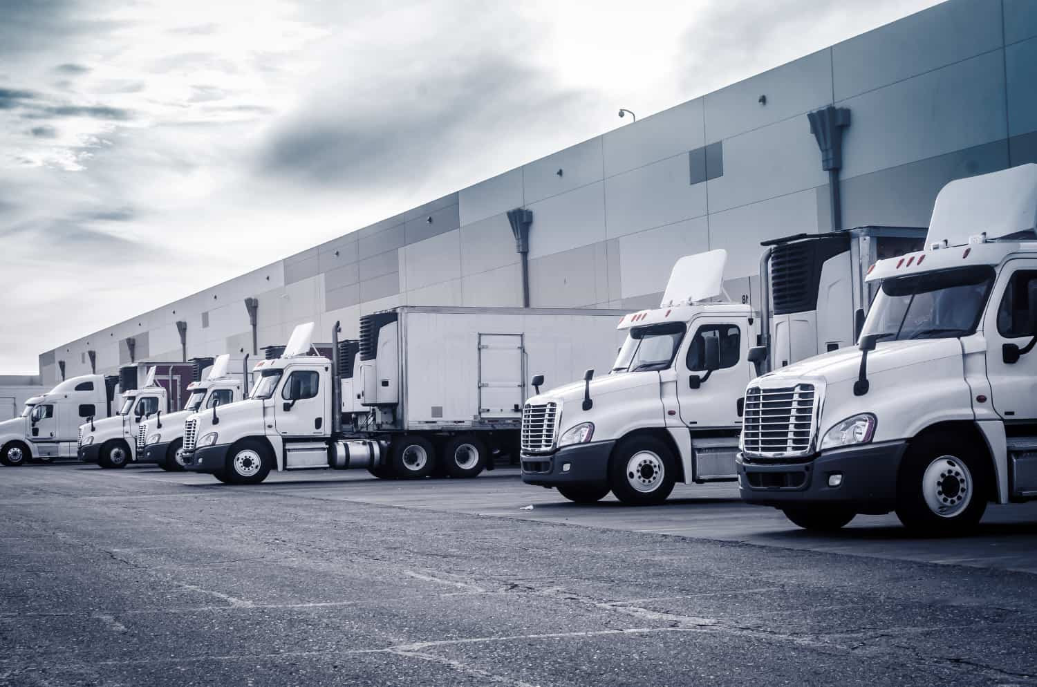 Trucks at a Distribution Center